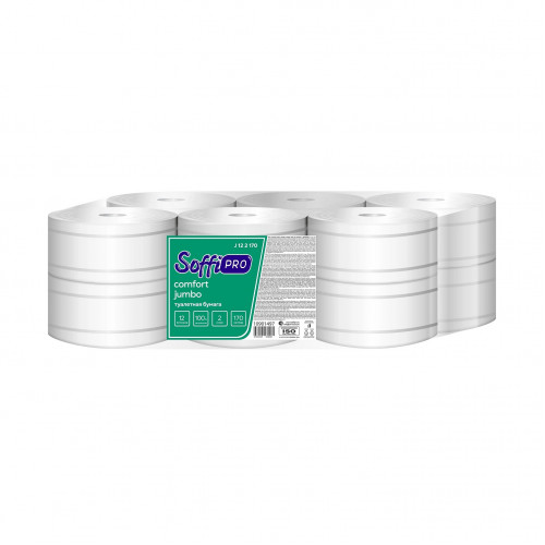 10901497 Туалетная бумага SoffiPRO Comfort, 2 сл., 170 м.