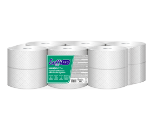Туалетная бумага SoffiPRO comfort, 2 сл., 170 метров, 12 рулонов